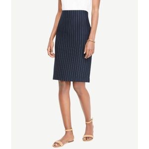 Ann Taylor Ponte Pinstripe Pencil Skirt